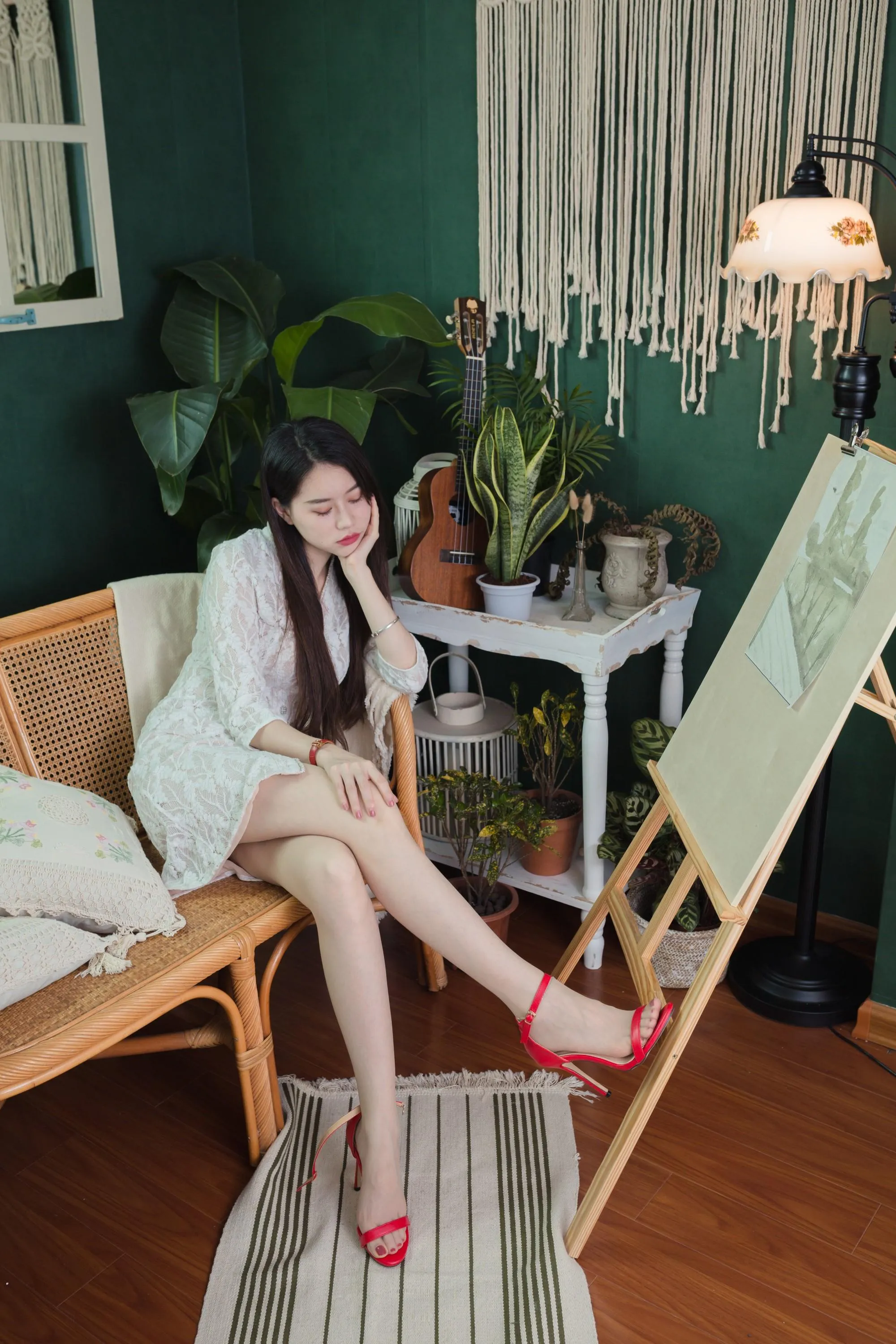 Sia不吃鱼 – NO.008 红色高跟 [139P]插图9